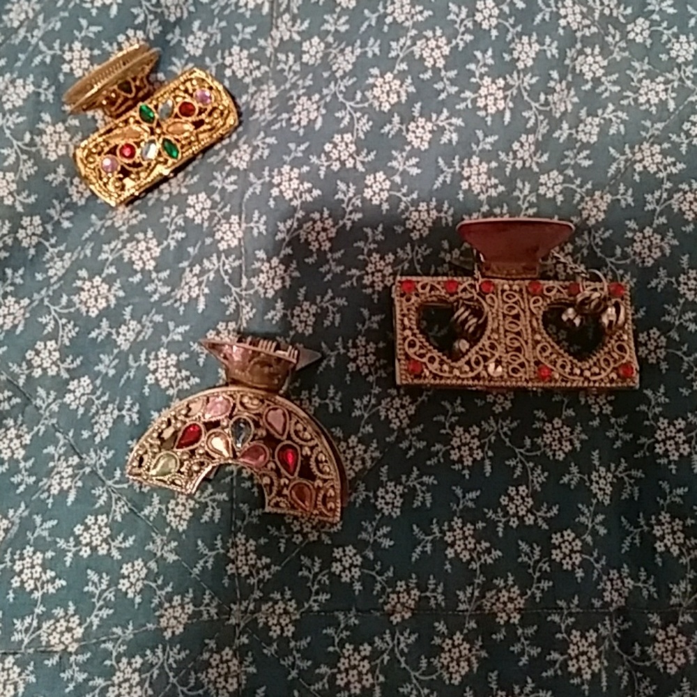 Vintage hair clips 3 piece